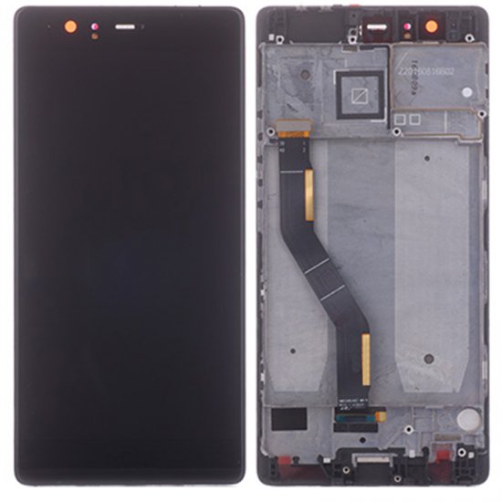 Huawei P9 Plus LCD Screen Replacement With Frame Black HQ 