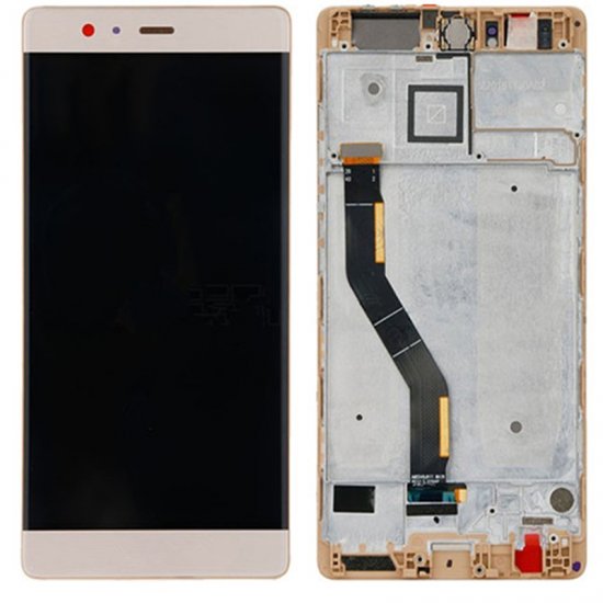 Huawei P9 Plus LCD Screen Replacement With Frame Gold HQ 