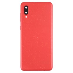Samsung A02 Back Cover with Back Camera Lens and Bezel Red Ori
