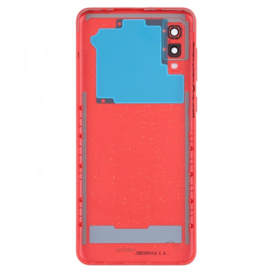 Samsung A02 Back Cover with Back Camera Lens and Bezel Red Ori