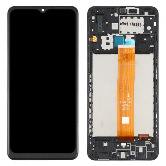 Samsung A02 LCD Assembly with Frame Black Ori