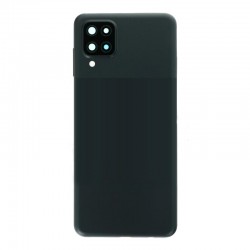 Samsung A12 Back Cover with Back Camera Lens and Bezel Black Ori  