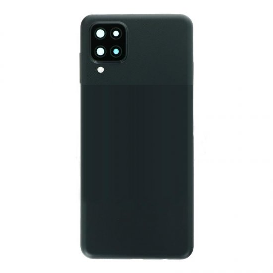 Samsung A12 Back Cover with Back Camera Lens and Bezel Black Ori