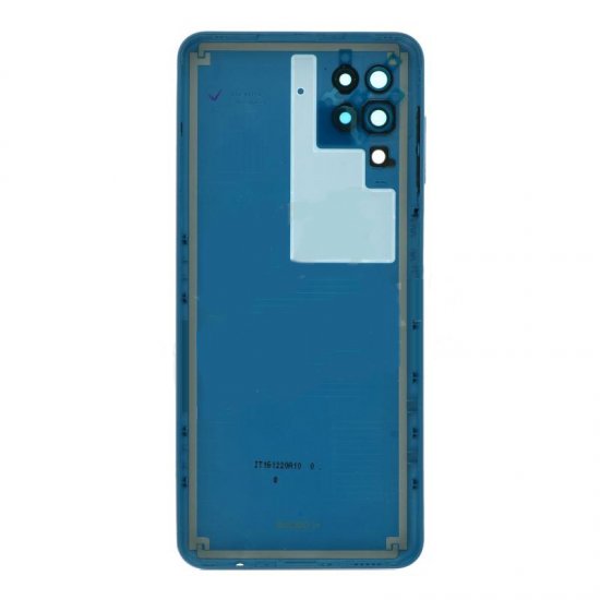 Samsung A12 Back Cover with Back Camera Lens and Bezel Blue Ori