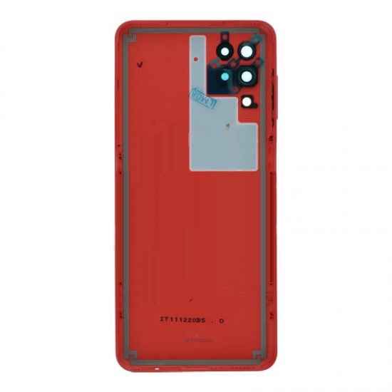 Samsung A12 Back Cover with Back Camera Lens and Bezel Red Ori
