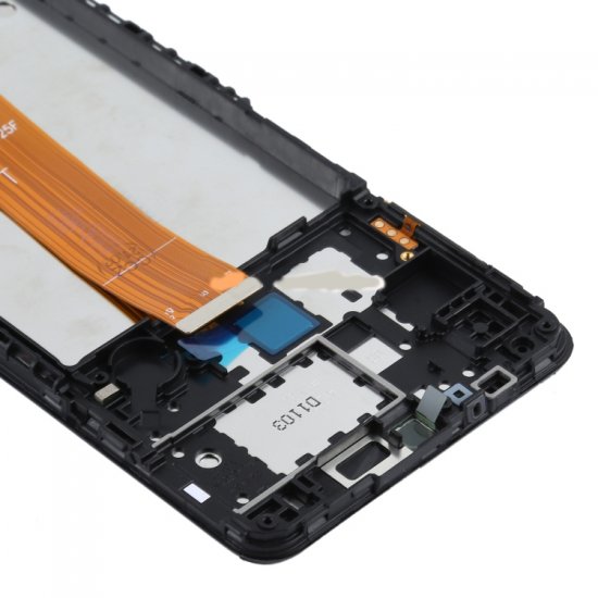 Samsung A12 LCD Assembly with Frame Black Ori