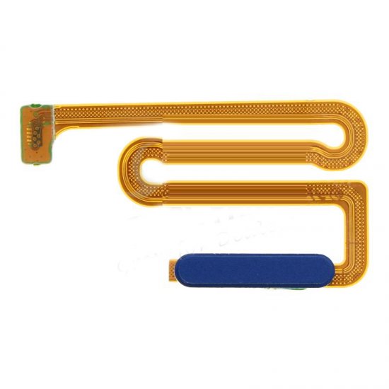 Samsung A12 Power Button&Fingerprint Sensor Flex Cable Blue HQ