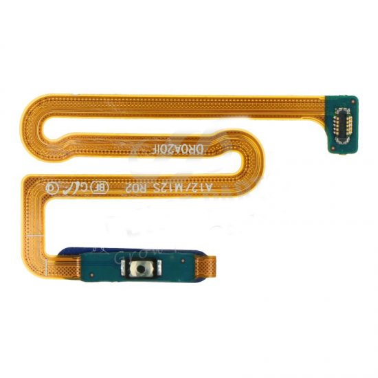 Samsung A12 Power Button&Fingerprint Sensor Flex Cable Blue HQ