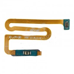Samsung A12 Power Button&Fingerprint Sensor Flex Cable Silver HQ 
