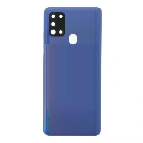 Samsung Galaxy A21S Back Cover with Camera Lens and Bezel Blue Ori