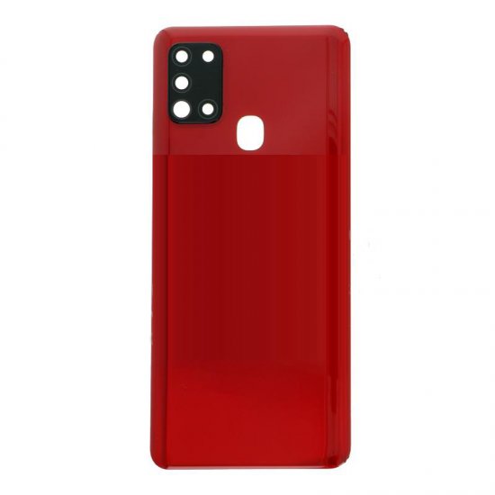 Samsung Galaxy A21S Back Cover with Camera Lens and Bezel Red Ori