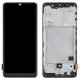 Samsung Galaxy A41 LCD Assembly with Frame Black Ori