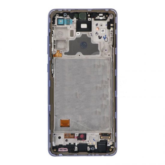 Samsung Galaxy A72 LCD Assembly with Frame Purple Ori