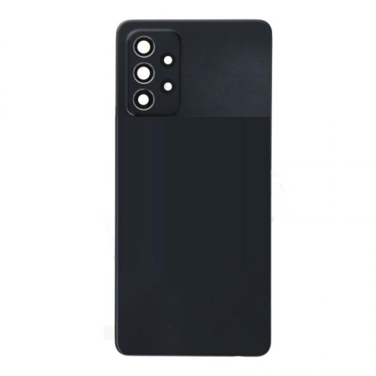 Samsung Galaxy A72/A72 5G Back Cover with Back Camera Lens and Bezel Black Ori