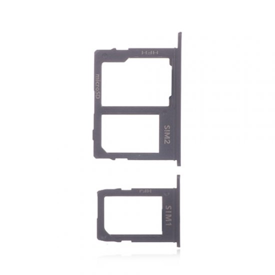 Samsung Galaxy J4 Plus/J6/J8 SIM&SD Card Tray (Dual Card Version) Black Ori