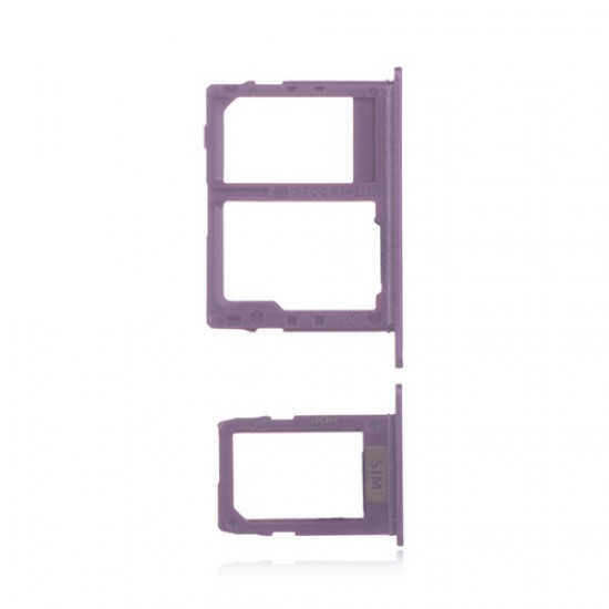 Samsung Galaxy J4 Plus/J6/J8 SIM&SD Card Tray (Dual Card Version) Purple Ori