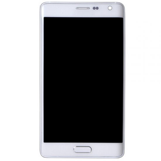 Samsung Galaxy Note Edge SM-N915   LCD Screen With Frame White OEM     