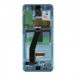 For Samsung Galaxy S20 OLED Screen Refurbished with Frame Blue