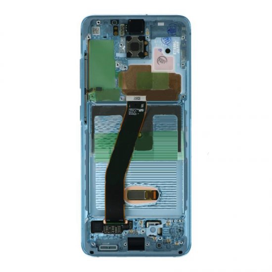 Samsung Galaxy S20/S20 5G LCD With Frame Assembly Blue OEM