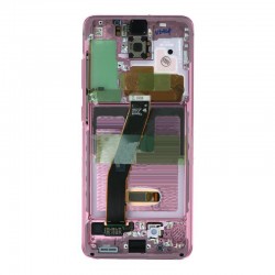 For Samsung Galaxy S20 OLED Screen Refurbished with Frame Pink