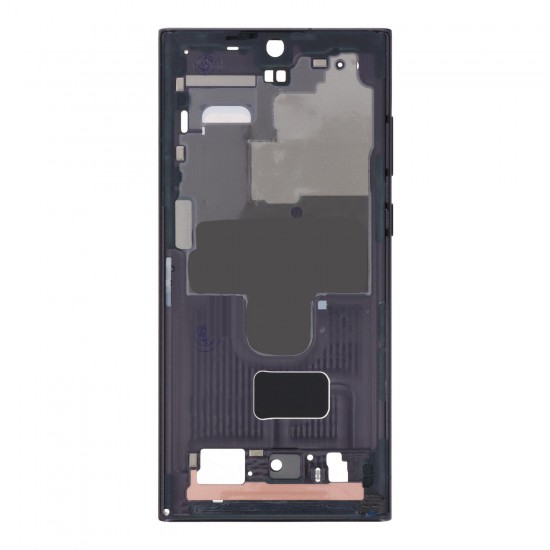 For Samsung Galaxy S22 Ultra 5G Front Housing Black Ori