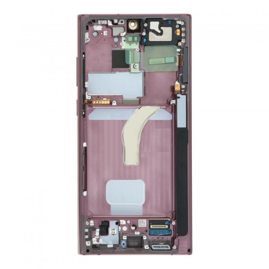 For Samsung Galaxy S22 Ultra 5G LCD Assembly with Frame Gold Ori