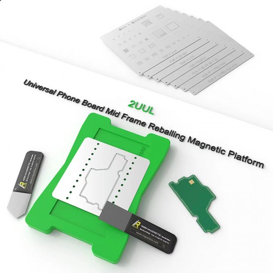 2UUL Universal Phone Board Mid Frame Reballing Magnetic Platform Base For Motherboard CPU IC Chip Planting Tin