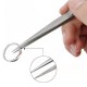 Stainless Steel Tweezers Adjustable Slide Lock Straight Tip