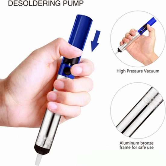 Aluminium Solder Sucker Desoldering Pump Tools Suction Tin Pen