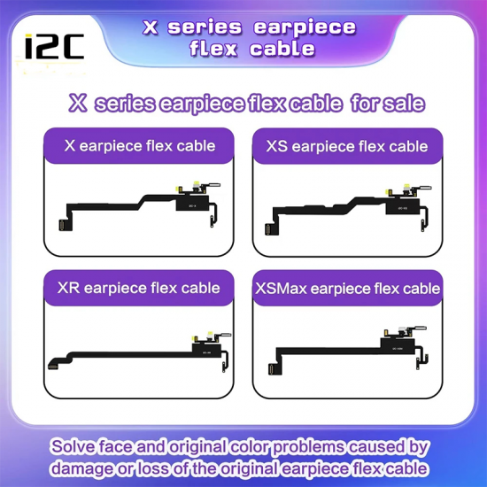 I2C Earpiece Flex Cable  for iPhone X to iPhone 12 Pro Max