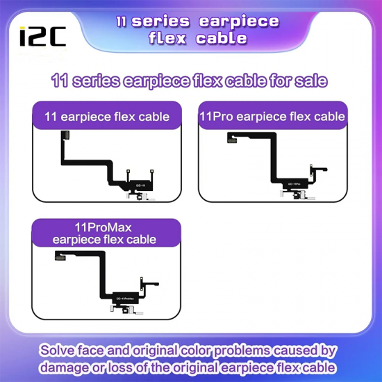 I2C Earpiece Flex Cable  for iPhone X to iPhone 12 Pro Max
