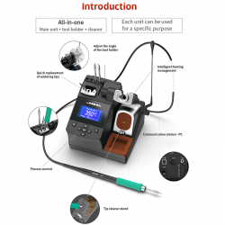 JBC CDS CD-2SHQF Precision Professional Soldering Iron Station with C210 Handle JBC CDS CD-2SHQF Precision Professional Soldering Iron Station with C210 Handle