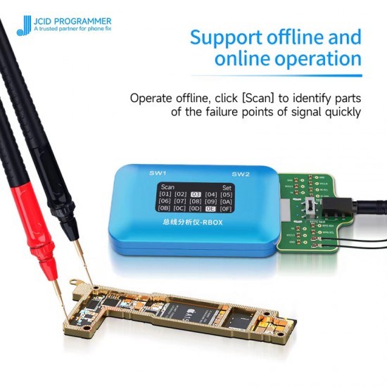 JC RBOX Bus Analyzer for iPhone and Android Signal Faults Detection