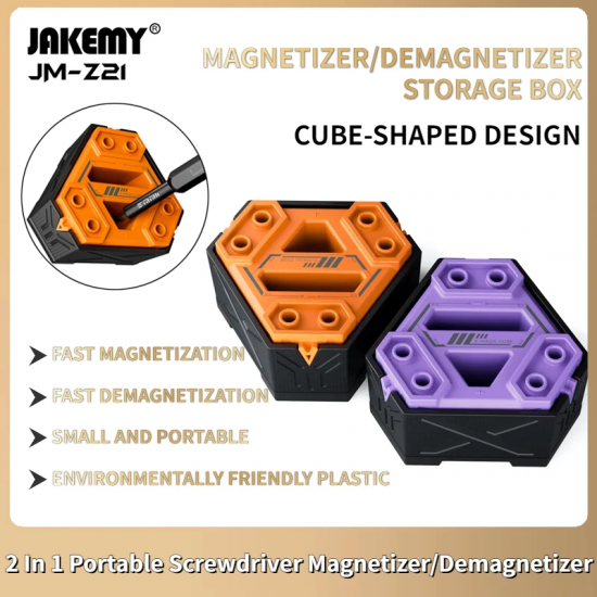 JAKEMY JM-Z21 Portable High Quality Magnetizer Demagnetizer Storage Box