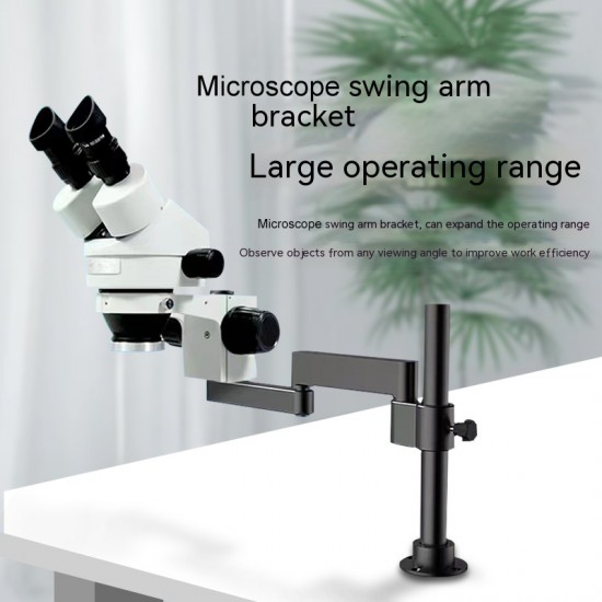 LW-017 Microscope Swing Arm Metal 360° Universal Telescopic Folding Single Arm Fixed Lifting Maintenance Inspection Bracket Tool