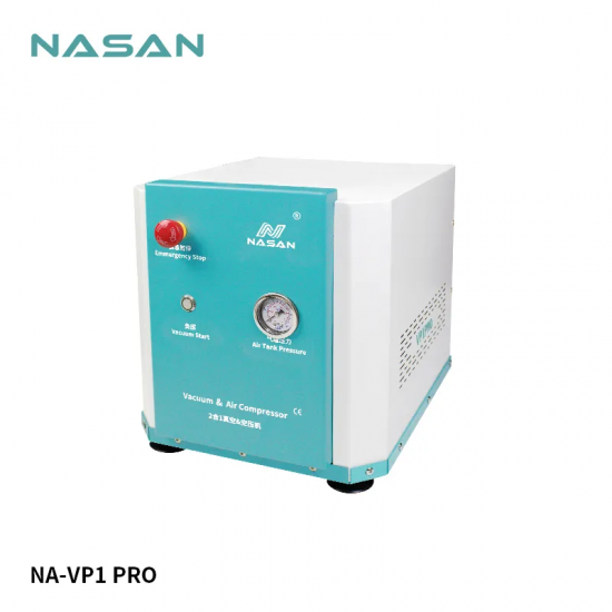 NASAN NA-VP1 Pro 2 in1 Air Compressor and Vacuum Pump Large Capacity for Laminating and Bubble Remover Machine