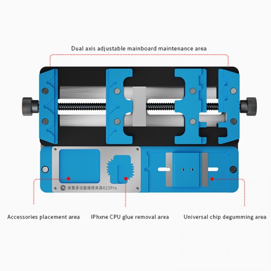 Mijing K23 Pro Universal PCB Holder Multi-Function Fixture Dual-Axis Three-Position For Phone Motherboard BGA Chip Repair Tool