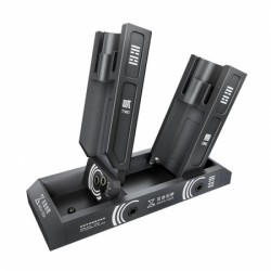 QIANLI MEGA-IDEA Adjustable Angle Double Station Intelligent Hot Air Gun Handle Sleep Base Holder