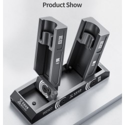 QIANLI MEGA-IDEA Adjustable Angle Double Station Intelligent Hot Air Gun Handle Sleep Base Holder QIANLI MEGA-IDEA Adjustable Angle Double Station Intelligent Hot Air Gun Handle Sleep Base Holder