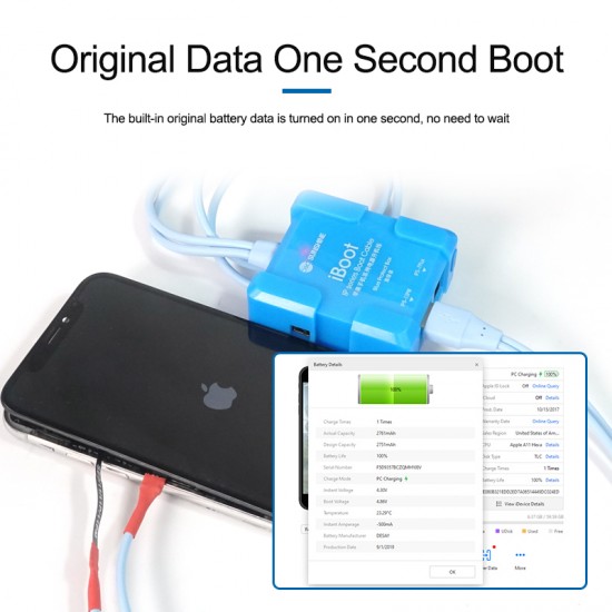 SUNSHINE IBOOT A for iPhone 6-14 and SAM series Power Boot Control line Cable Power Test Boot Cable Added Battery Boot Function