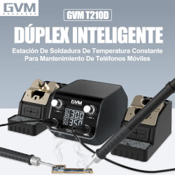 GVM T210D Smart Double Welding Station With T210Soldering Handle Electric Soldering Iron Station for Cell Phone PCB Repair