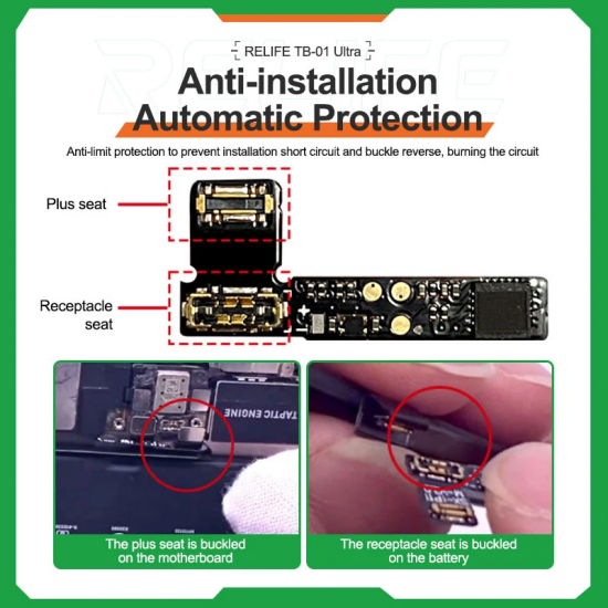 Relife TB-05 Battery Repair Flex Cable For IPhone 11-13 PRO MAX Battery Warning Windows Pops Up Removing