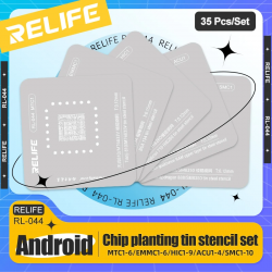 RELIFE RL-044 Android CPU Series Chip Planting Tin Steel Stencil 35PCS