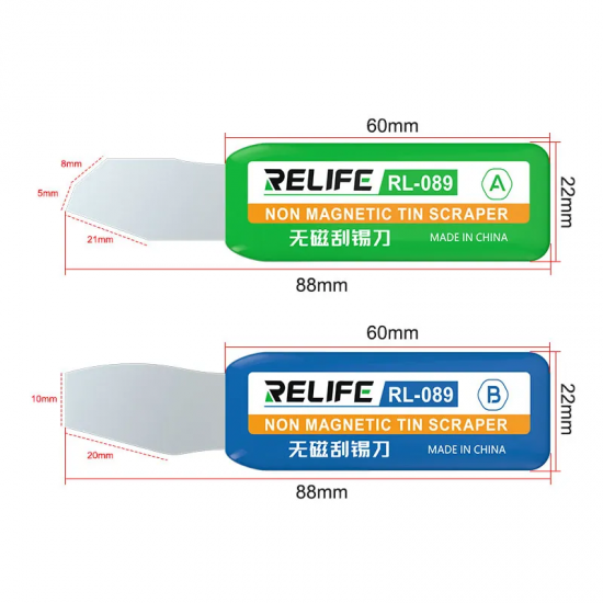 RELIFE RL-089 Multi-slope Non Magnetic Tin Scraper