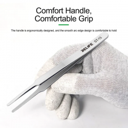 RELIFE ST-13 Precision Flat Tip Tweezers RELIFE ST-13 Precision Flat Tip Tweezers