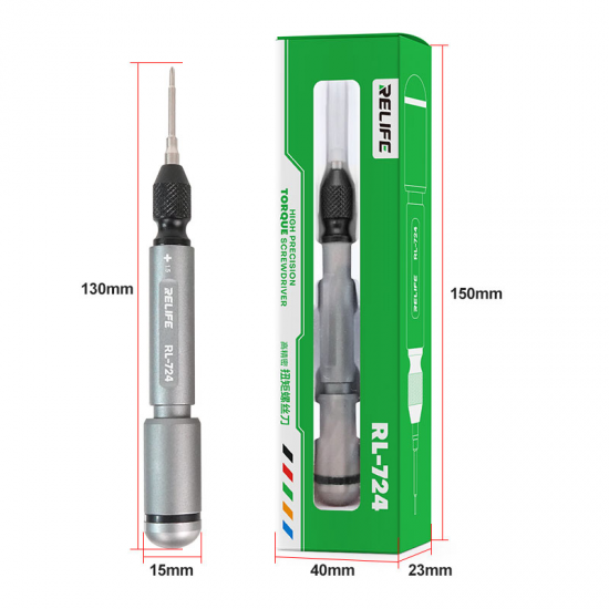 RELIFE 5in1 RL-724 High Hardness Precision Screwdriver Plum blossom cross for IPhone bottom Internal Disassembly