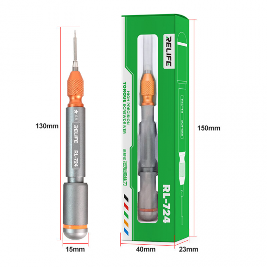 RELIFE 5in1 RL-724 High Hardness Precision Screwdriver Plum blossom cross for IPhone bottom Internal Disassembly