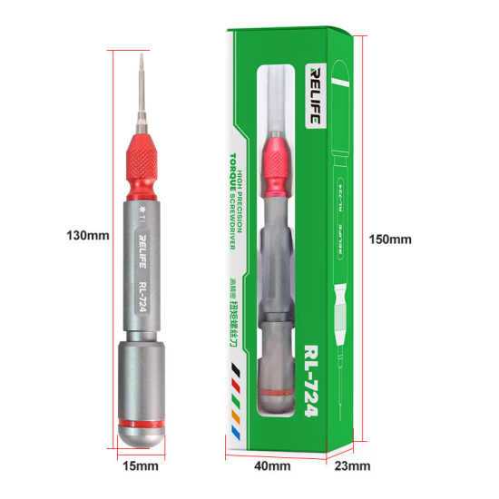 RELIFE 5in1 RL-724 High Hardness Precision Screwdriver Plum blossom cross for IPhone bottom Internal Disassembly