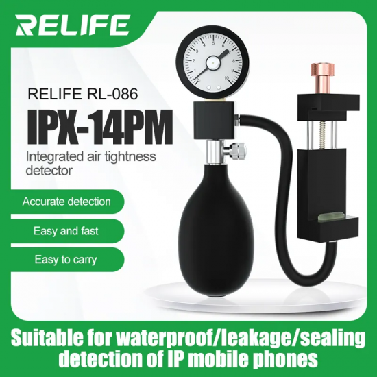 RELIFE RL-086 Mobile Phone Air Tightness Detector for IPX~14/14Pro Max Series Mobile Phones to Test Waterproof and Airtightness