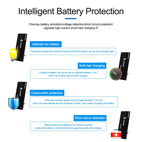 SUNSHINE SS-915 V9.0 for 6G-15ProMax Android Battery Activation Charging Board  Activated Board